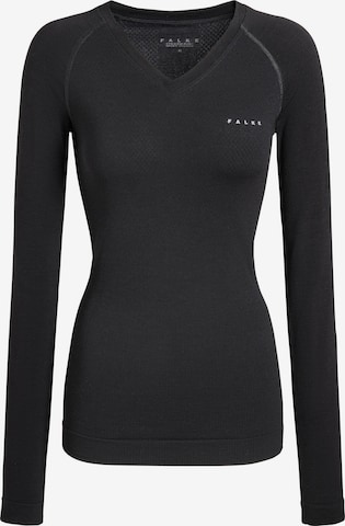 FALKE Base Layer in Schwarz: Vorderseite