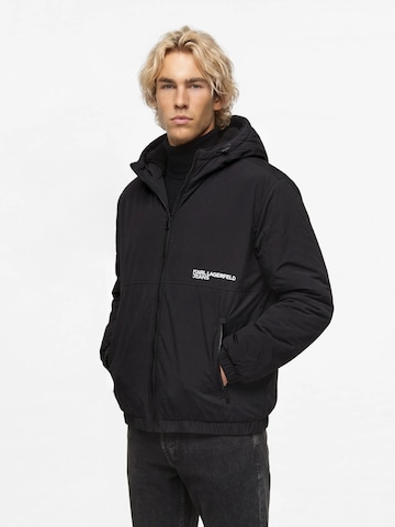 KARL LAGERFELD JEANS - Chaqueta de entretiempo en negro: frente