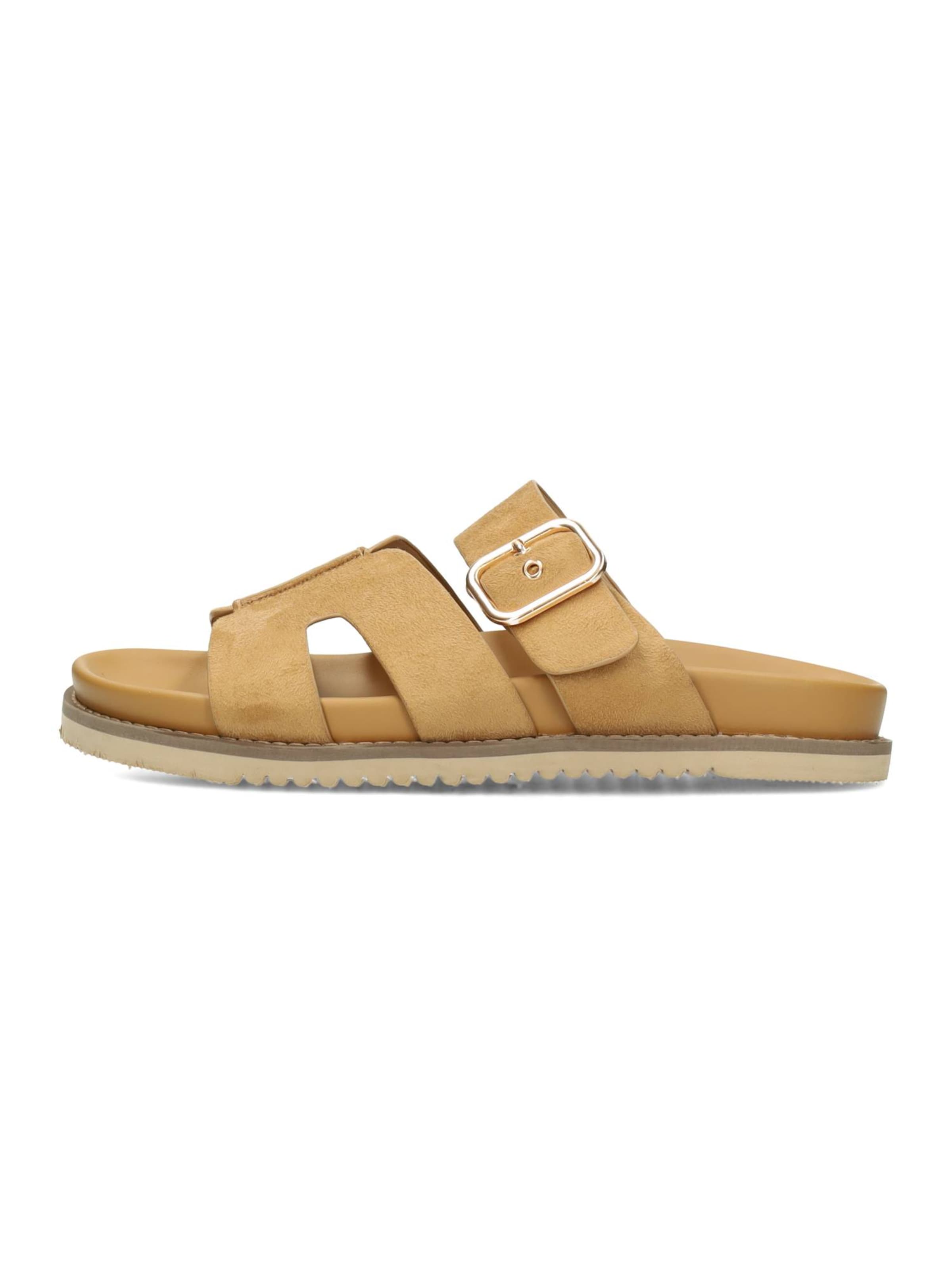 Mule POSH by Poelman en beige : devant