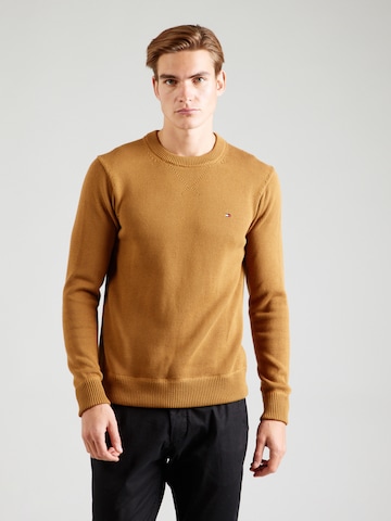 TOMMY HILFIGER Pullover in Braun: Vorderseite