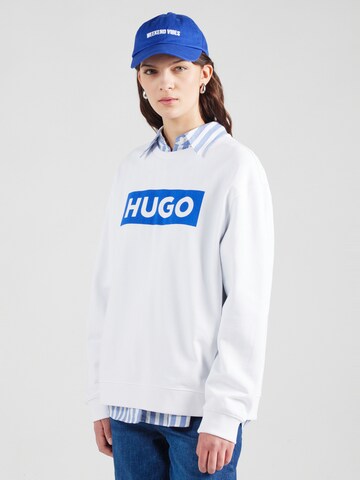 HUGO Sweatshirt 'Classic' in White: front