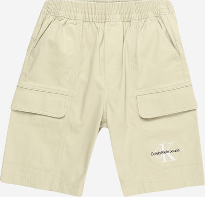 Calvin Klein Jeans Cargobukser i pastelgrøn / sort / hvid, Produktvisning