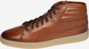 Gordon & Bros High-Top Sneakers in Brown: front