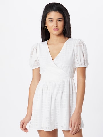 Robe 'APPLIQUE' Miss Selfridge Petite en blanc : devant