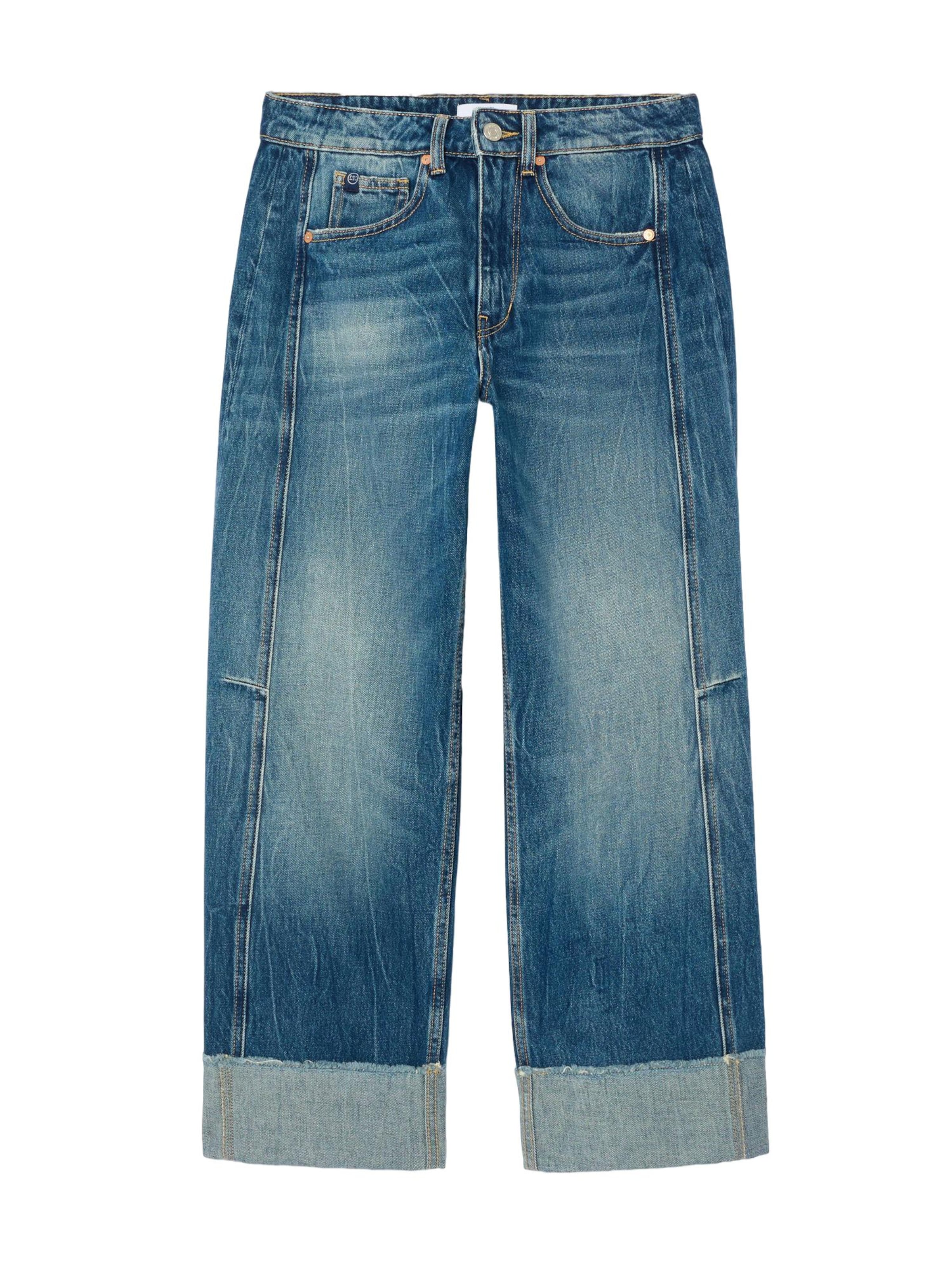 Wide Leg Jean Le Temps Des Cerises en bleu : devant