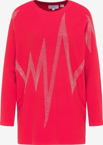 Pull-over usha BLUE LABEL en rouge : devant