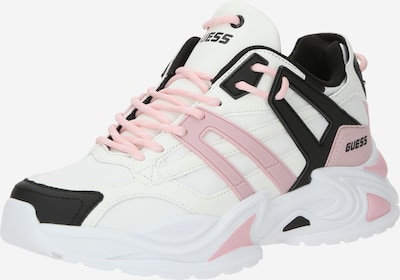 GUESS Sneaker low 'BELLUNA' i lyserød / sort / hvid, Produktvisning