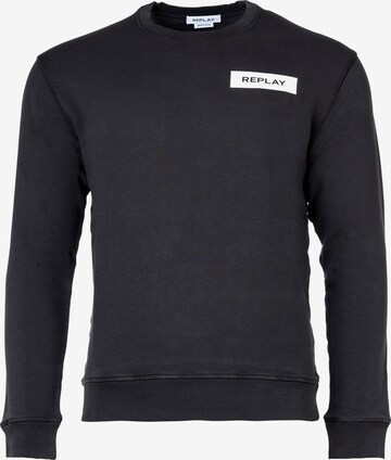 REPLAY Sweatshirt in Zwart: voorkant