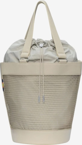 Borsa a tracolla di K-Way in beige: frontale