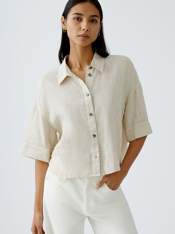 OUI Blouse in Beige: front