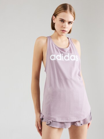 ADIDAS SPORTSWEAR - Top desportivo 'Essentials' em roxo: frente