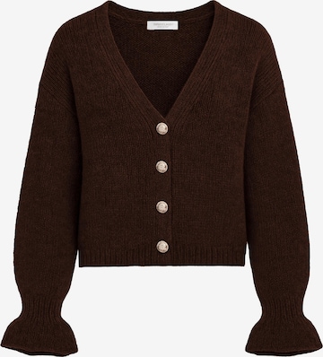 SASSYCLASSY Strickjacke in Braun: Vorderseite