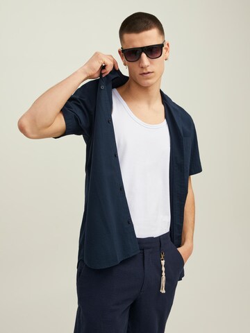 JACK & JONES Regular fit Риза 'BLAETHAN' в синьо