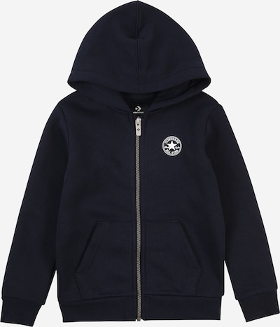 CONVERSE Veste de survêtement en bleu foncé / blanc, Vue avec produit