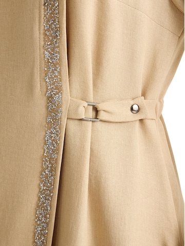 fashionshowcase Kleid 'Leila-Ferace' in Beige