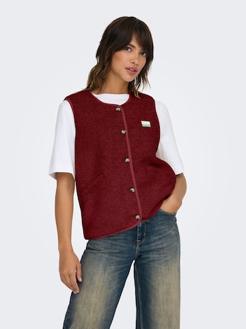 Gilet 'ONLBaby' ONLY en rouge : devant