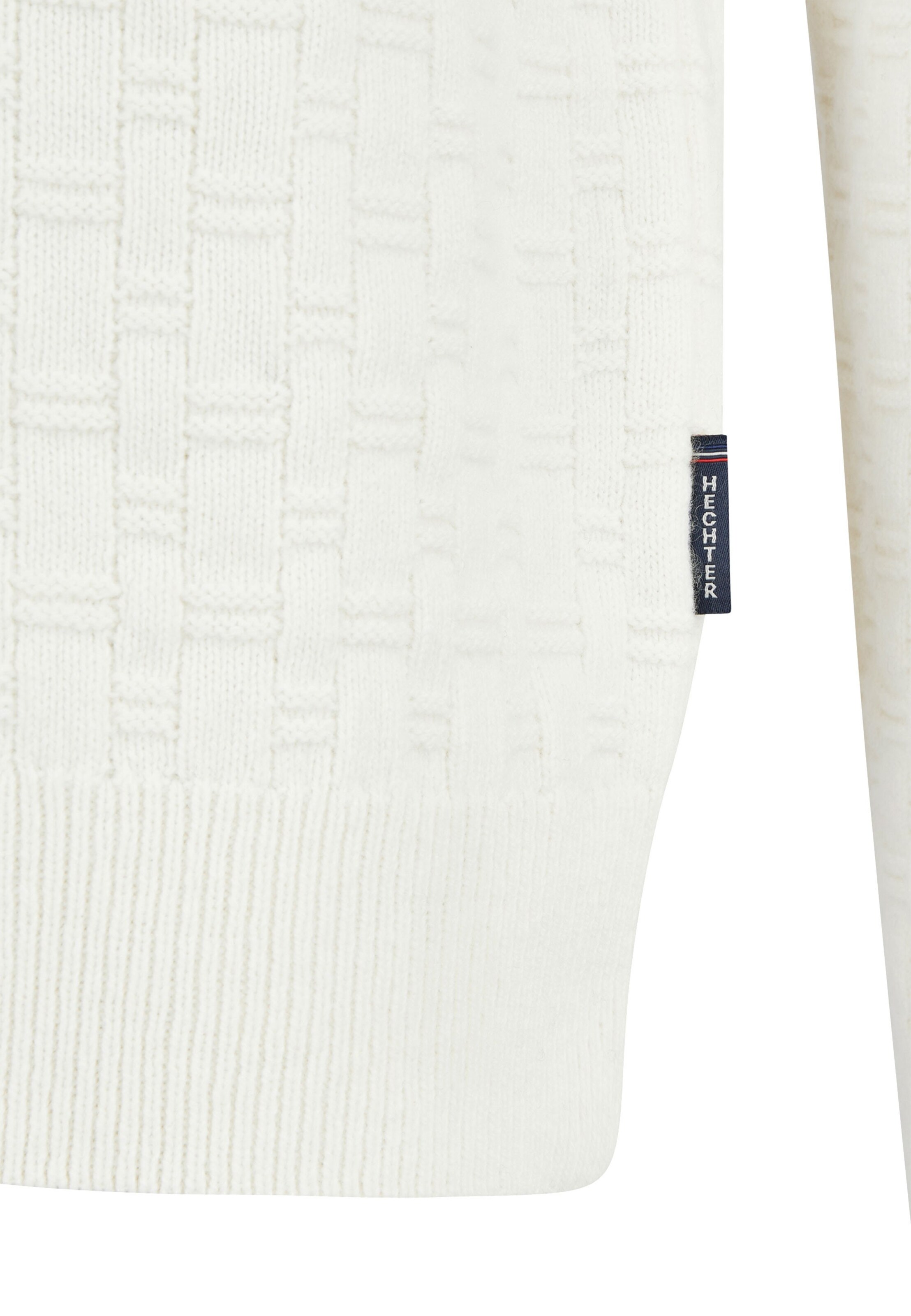 HECHTER PARIS Strickpullover 'Basic' in Weiß