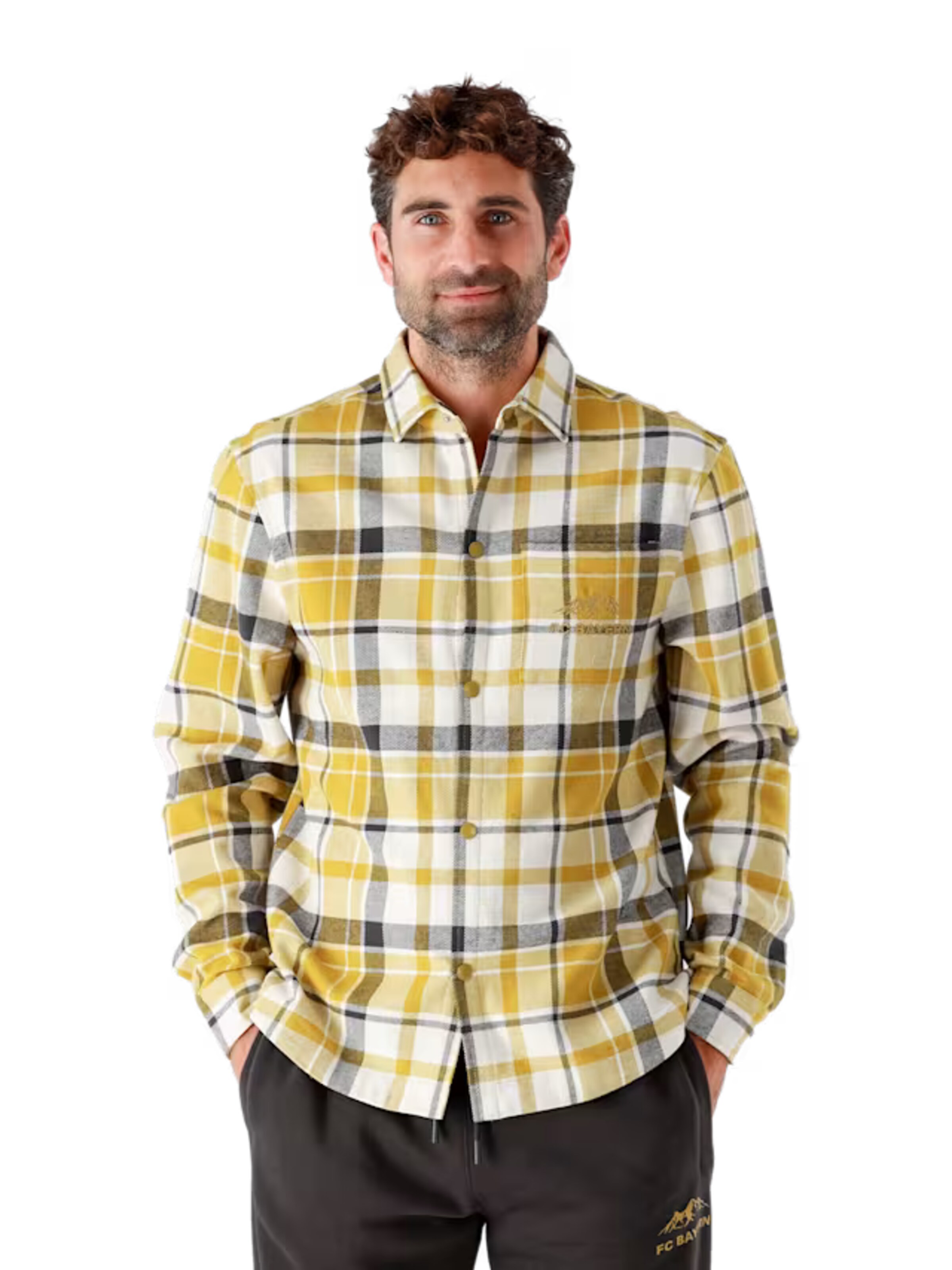 FC BAYERN MÜNCHEN Regular fit Button Up Shirt in Mixed colors: front