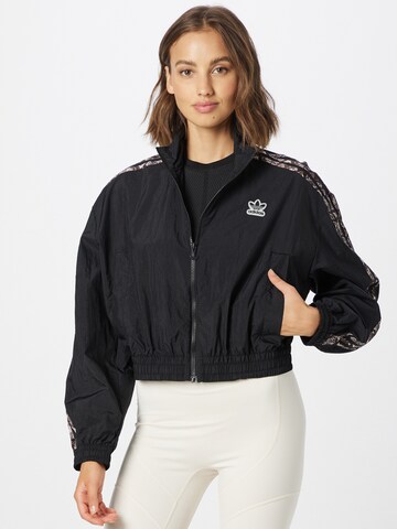 Veste mi-saison ADIDAS ORIGINALS en noir : devant