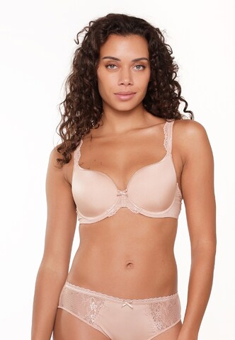 T-shirt Reggiseno di LingaDore in beige: frontale