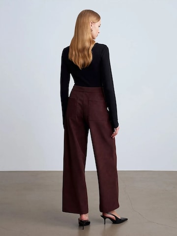 Dilvin Wide Leg Hose in Braun