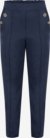 Coupe slim Pantalon ' EWKA ' Karko en bleu : devant