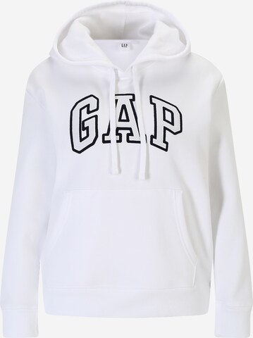 Gap Petite Sweatshirt 'HERITAGE' i vit: framsida