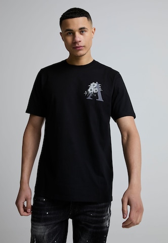 Maglietta 'Pentolo' di Alessandro Zavetti in nero: frontale