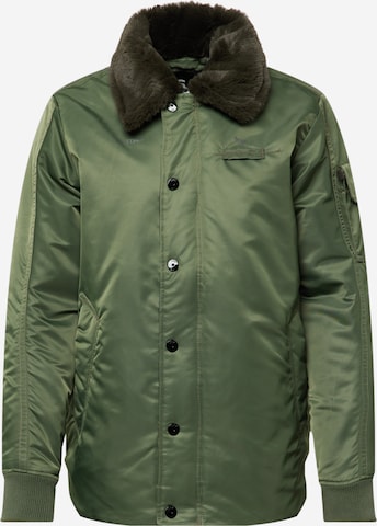 G-Star RAW - Chaqueta de entretiempo en verde: frente