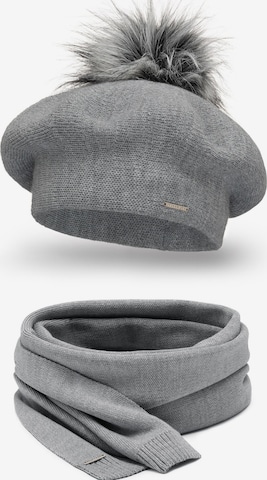 Bonnet '7035 Set' Vivisence en gris : devant