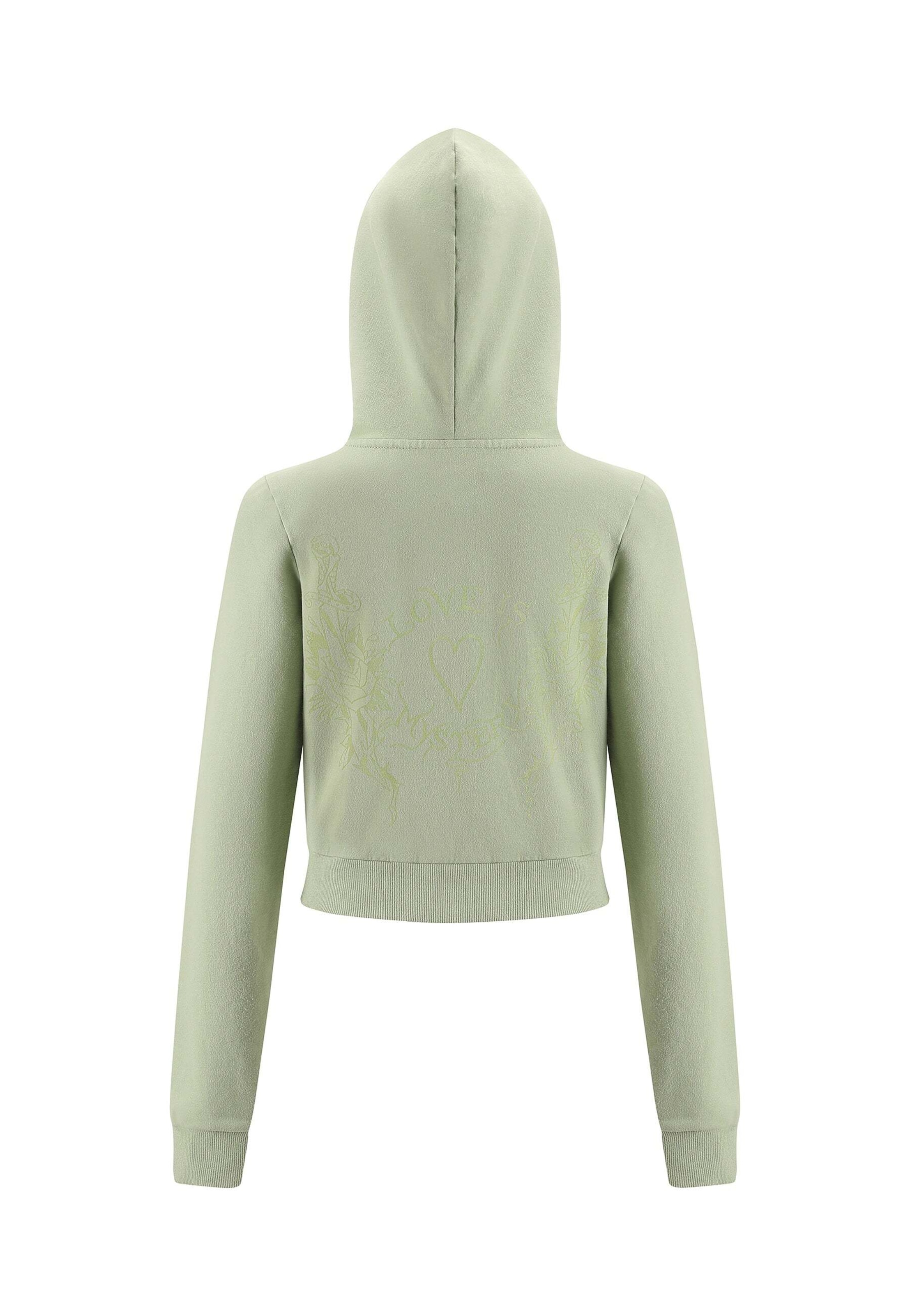 Ed Hardy Sweatjakke 'Love Is Mystery' i grøn