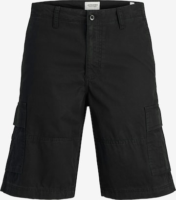 Pantalon cargo 'COLE MATEO' Jack & Jones Plus en noir : devant