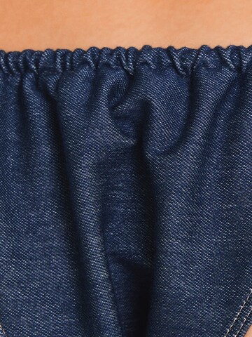 Bershka Bikinové nohavičky - Modrá