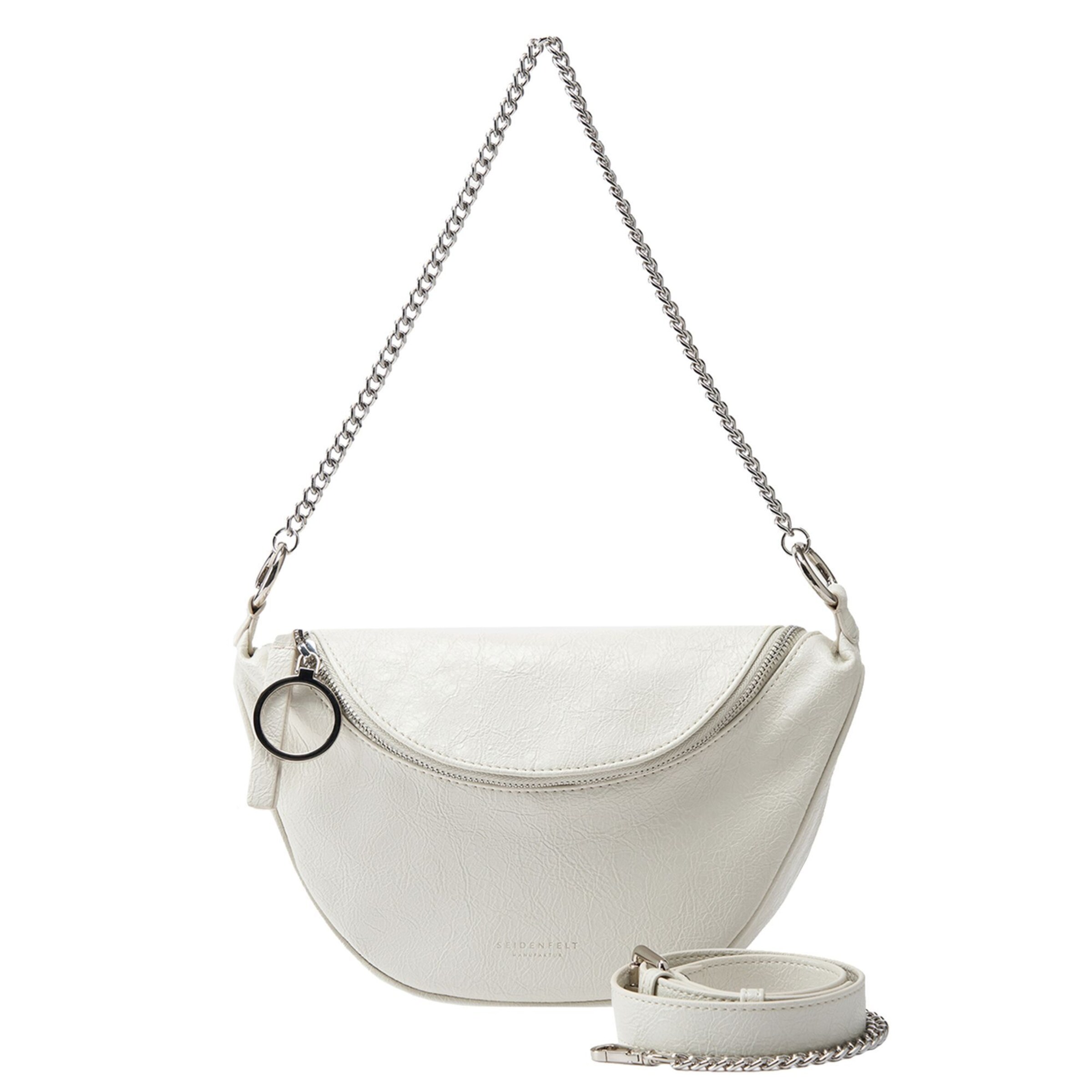 Borsa a spalla 'Skien' di Seidenfelt in bianco: frontale