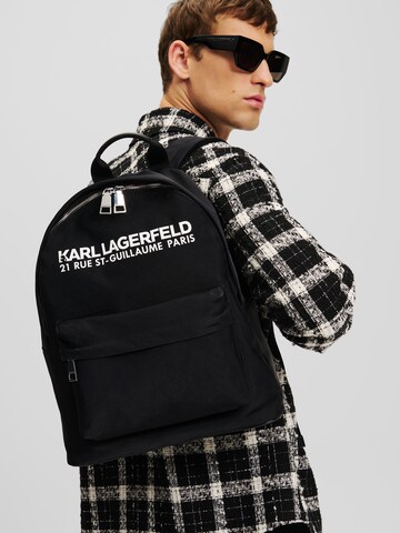 Karl Lagerfeld - Mochila en negro: frente