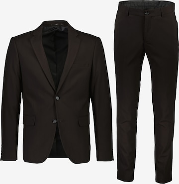 Lindbergh Slimfit Puku värissä musta: etupuoli