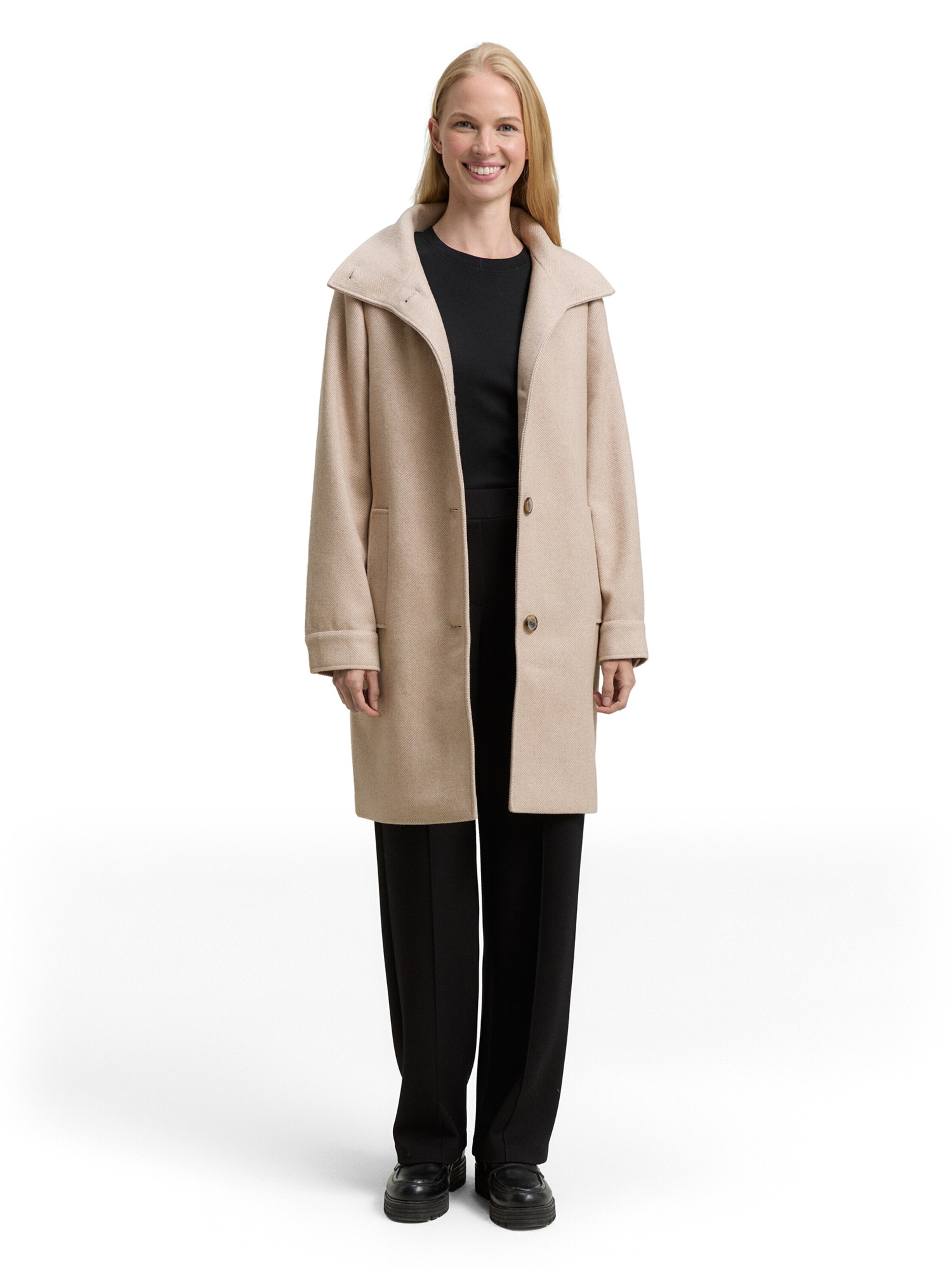 TOM TAILOR Tussenmantel in Beige