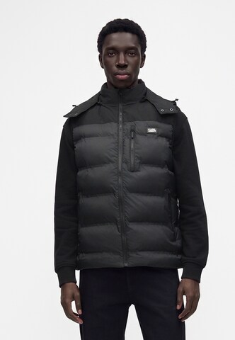 Gilet Karl Lagerfeld en noir : devant