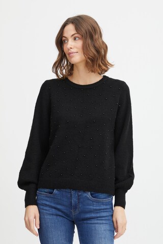 Fransa Sweater in Black: front