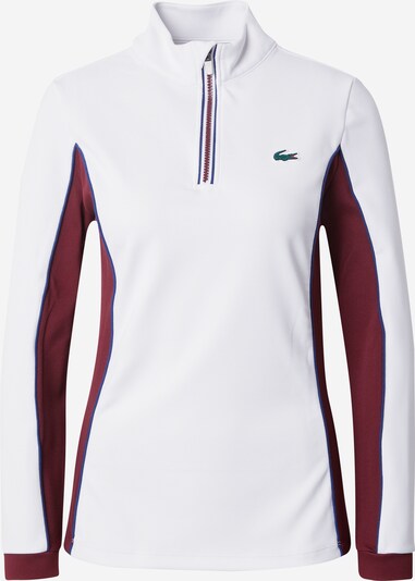 Lacoste Sport Sportska sweater majica 'NIY' u mornarsko plava / svijetlozelena / karmin crvena / bijela, Pregled proizvoda
