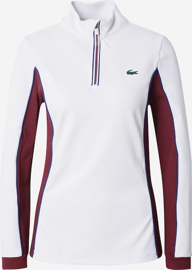 Lacoste Sport Sport sweatshirt 'NIY' i marinblå / ljusgrön / karminröd / vit, Produktvy