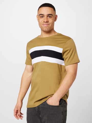 BURTON MENSWEAR LONDON T-shirt i brun: framsida