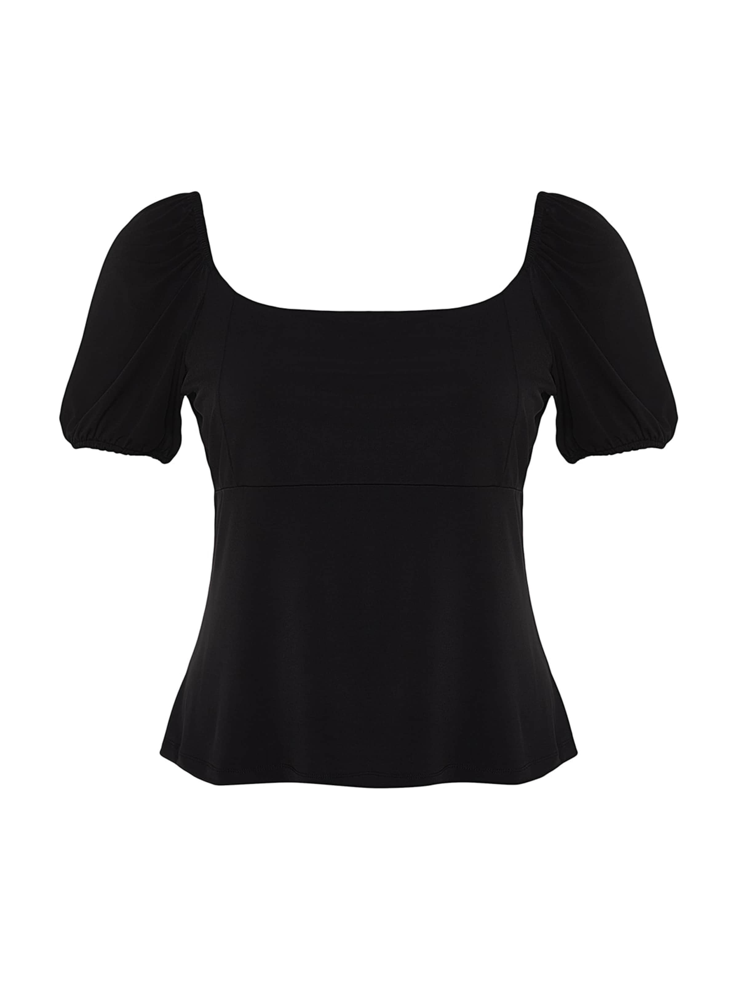 Camicia da donna di Trendyol Curve in nero: frontale