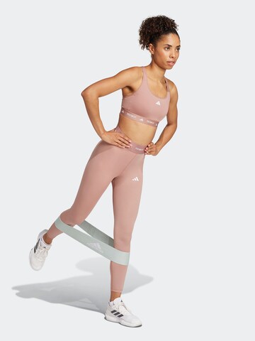ADIDAS PERFORMANCE Skinny Workout Pants in Pink