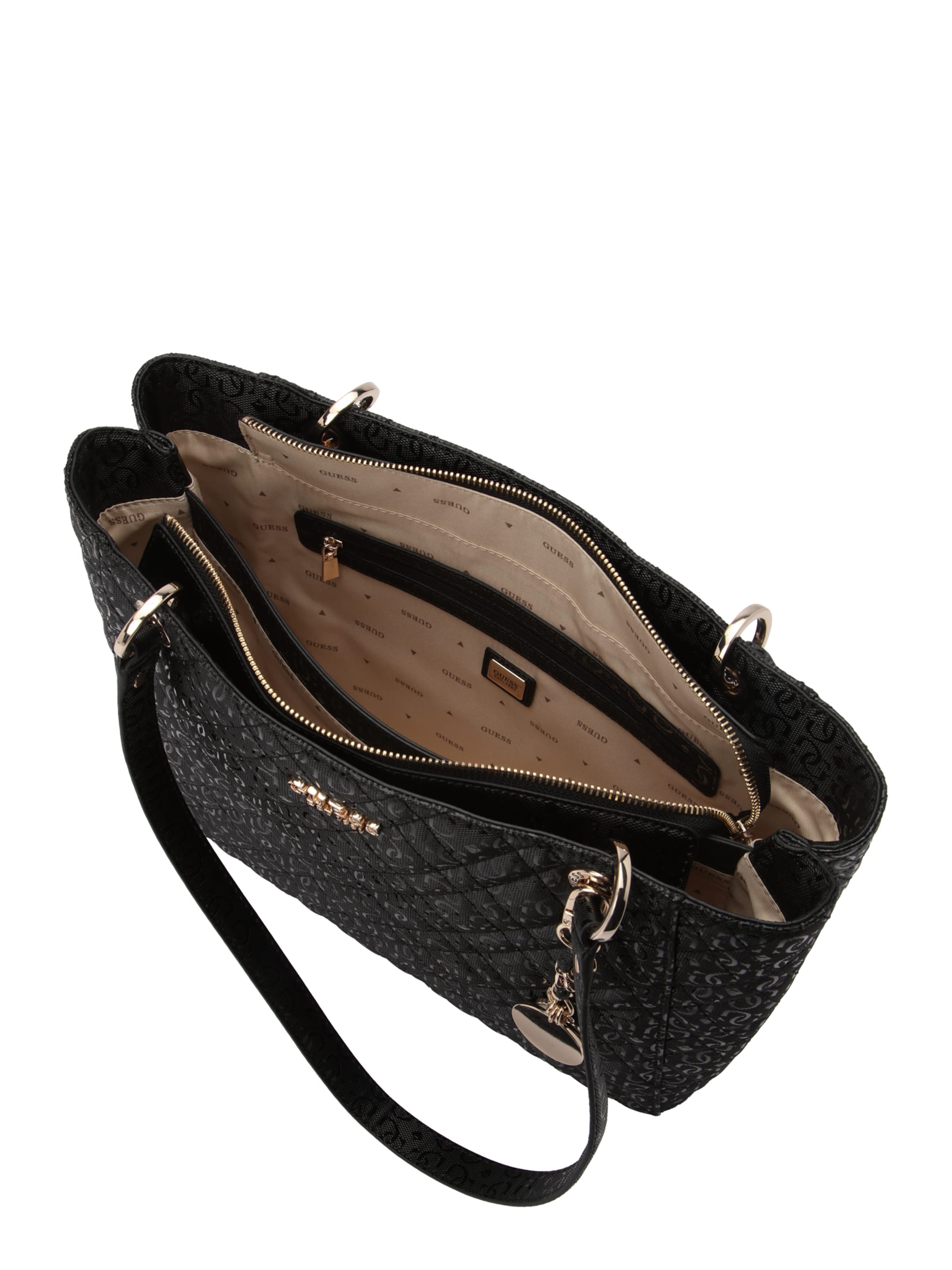 GUESS Nákupní taška 'ISEMAY NOEL' – černá