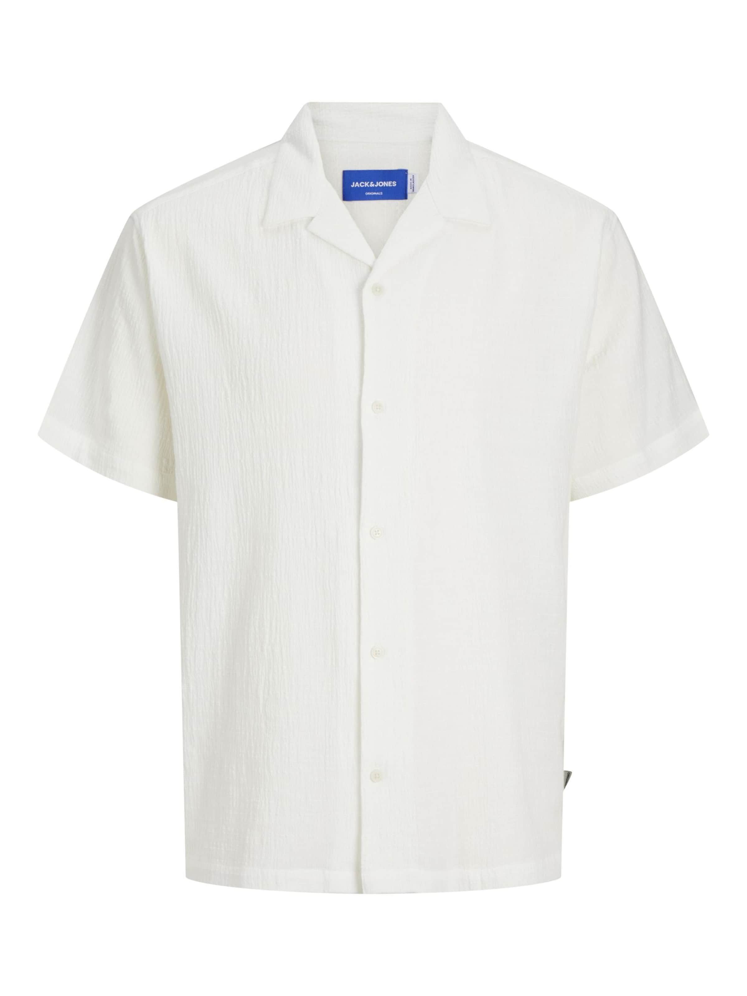 JACK & JONES Overhemd 'JORLuke' in Wit: voorkant