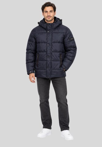 Elara Winterjas in Blauw: voorkant