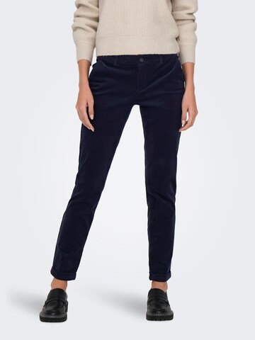 ONLY Regular Chino 'ONLBIANA-BLAIR' in Blauw: voorkant