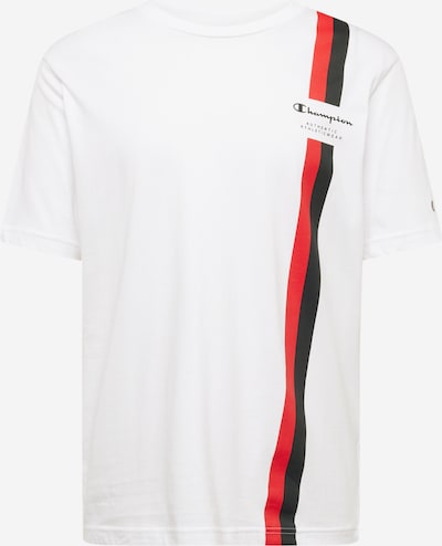 Champion Authentic Athletic Apparel T-Shirt en rouge / noir / blanc, Vue avec produit