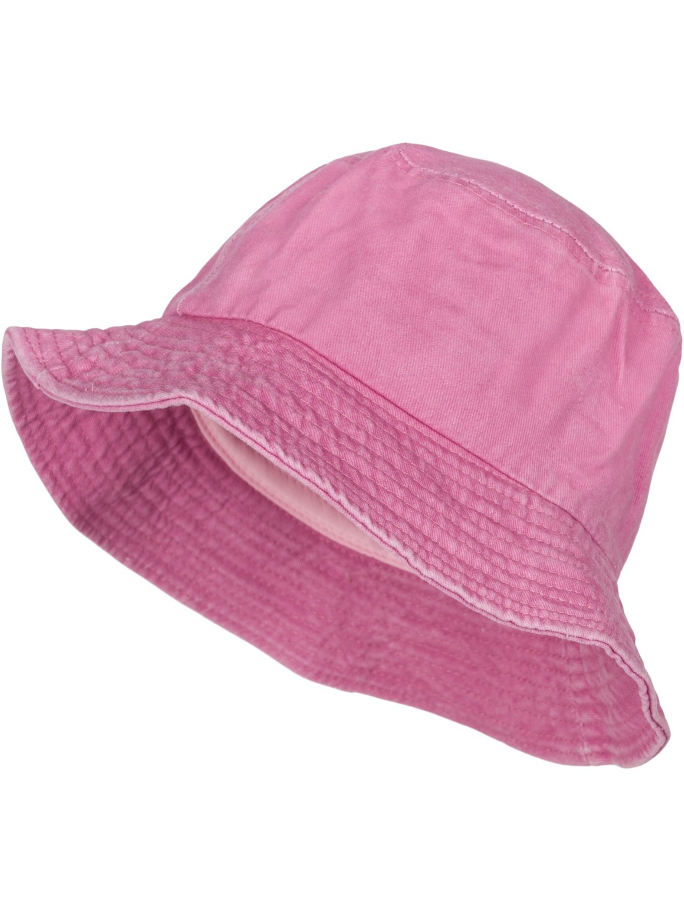 styleBREAKER Hat 'Fischerhut in Washed Optik' in Pink: front